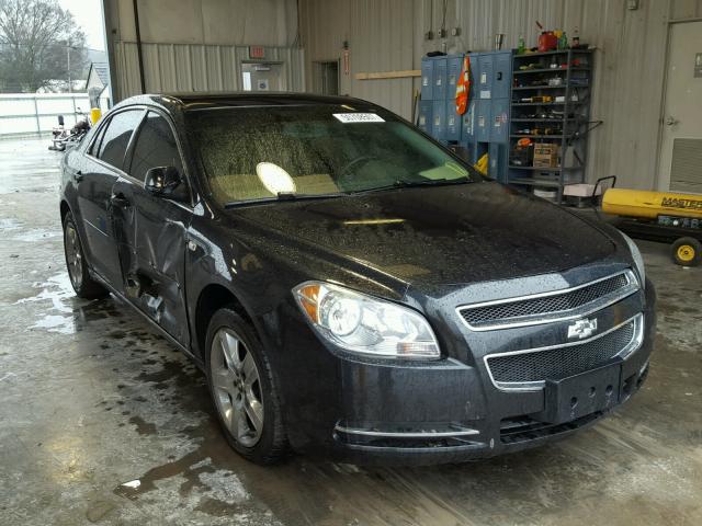 1G1ZH57B784267766 - 2008 CHEVROLET MALIBU 1LT BLACK photo 1