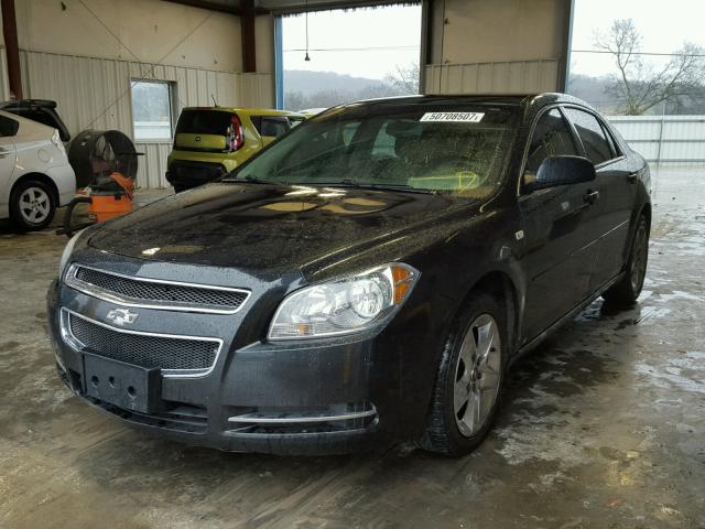 1G1ZH57B784267766 - 2008 CHEVROLET MALIBU 1LT BLACK photo 2