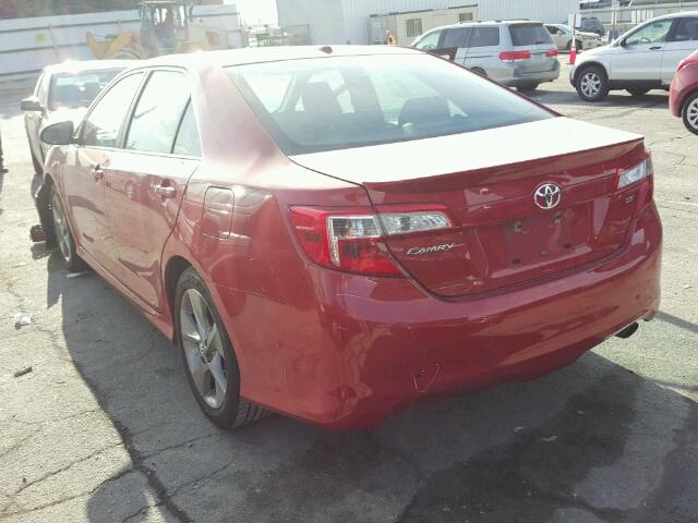 4T1BF1FK4CU635253 - 2012 TOYOTA CAMRY BASE RED photo 3