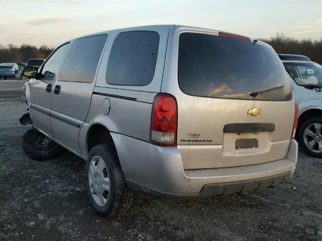 1GNDV23L26D117608 - 2006 CHEVROLET UPLANDER L SILVER photo 3