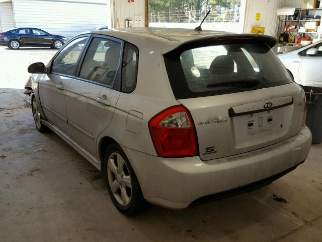 KNAFE161575001267 - 2007 KIA SPECTRA5 S SILVER photo 3