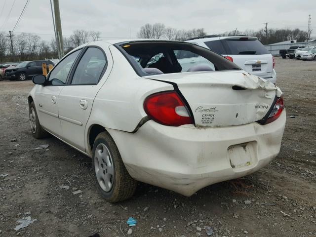 1P3ES46C81D265929 - 2001 PLYMOUTH NEON BASE 白色 照片 3