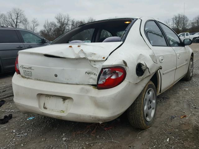 1P3ES46C81D265929 - 2001 PLYMOUTH NEON BASE 白色 照片 4