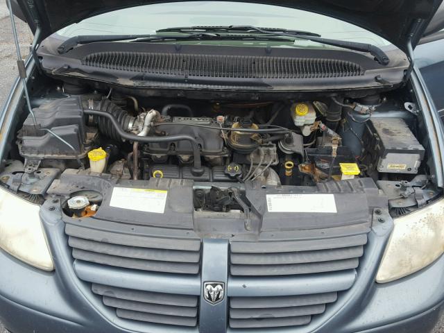 2D4GP44L45R343397 - 2005 DODGE GRAND CARA GREEN photo 7