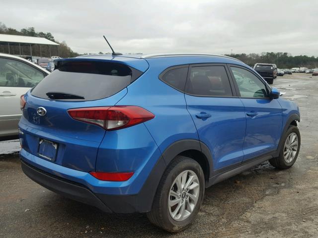 KM8J33A43GU101157 - 2016 HYUNDAI TUCSON LIM BLUE photo 4