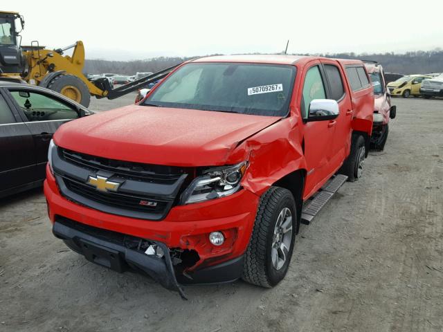 1GCGTCE32F1115261 - 2015 CHEVROLET COLORADO Z RED photo 2