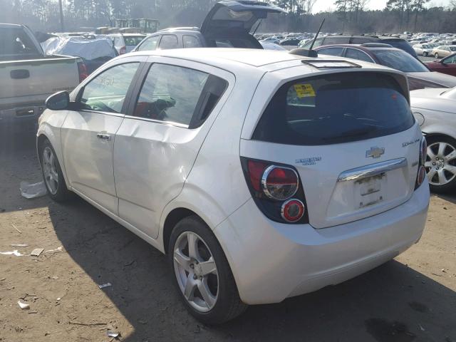 1G1JE6SB7F4118306 - 2015 CHEVROLET SONIC LTZ WHITE photo 3