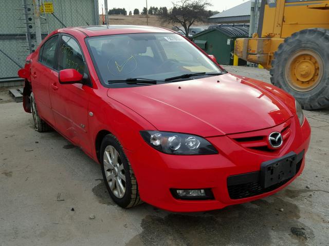 JM1BK323471677231 - 2007 MAZDA 3 S RED photo 1