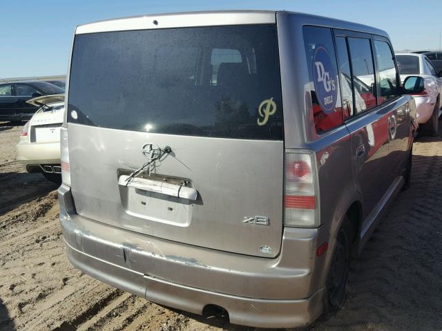 JTLKT334850218358 - 2005 TOYOTA SCION XB ნაცრისფერი ფოტო 4