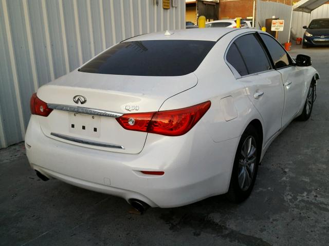 JN1BV7AP2FM340771 - 2015 INFINITI Q50 BASE WHITE photo 4