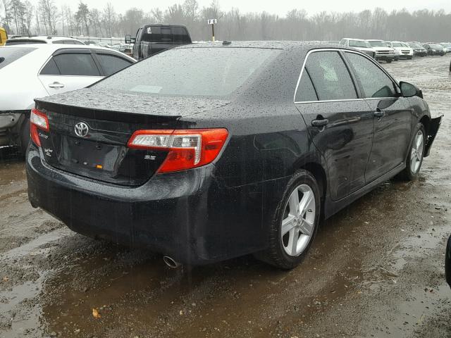 4T1BF1FKXCU131645 - 2012 TOYOTA CAMRY BASE BLACK photo 4