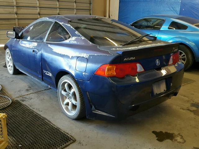 JH4DC54833S003567 - 2003 ACURA RSX BLUE photo 3