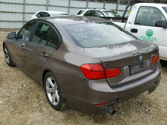 WBA3B1C54EK131686 - 2014 BMW 320 I BROWN photo 3