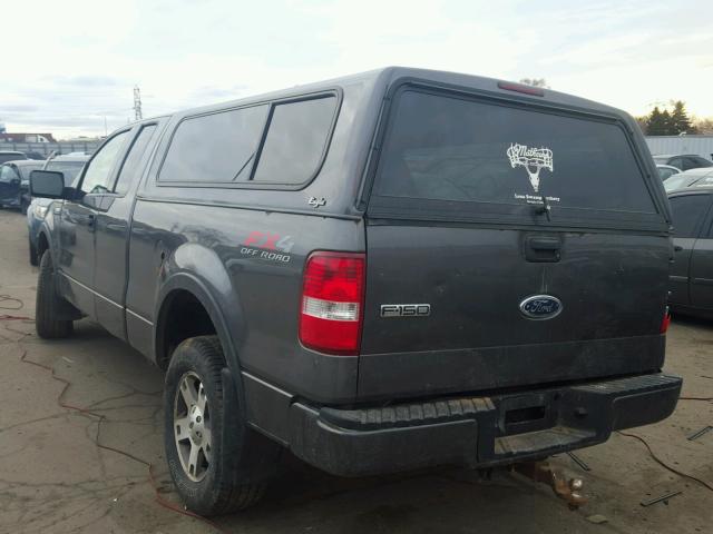 1FTPX14594NC49864 - 2004 FORD F150 GRAY photo 3