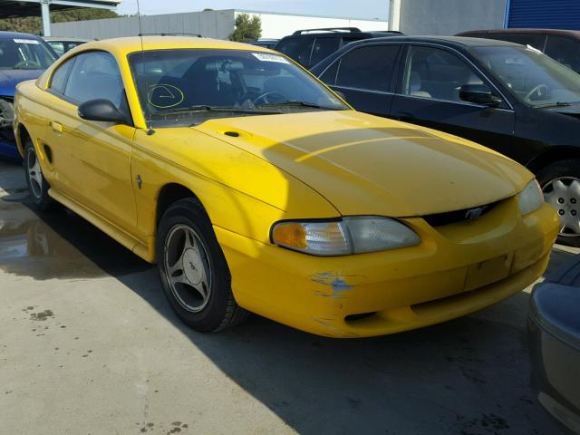 1FAFP4042WF271153 - 1998 FORD MUSTANG YELLOW photo 1