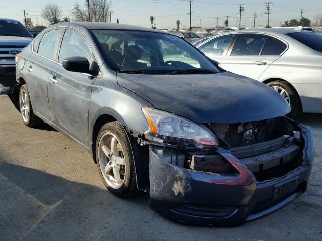 3N1AB7APXDL757762 - 2013 NISSAN SENTRA S BLUE photo 1