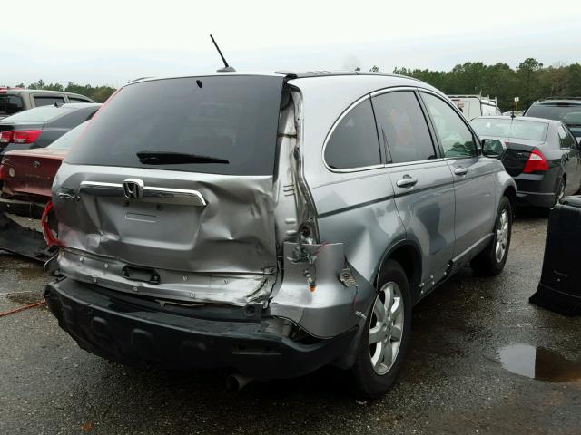 JHLRE38767C075812 - 2007 HONDA CR-V EXL SILVER photo 4