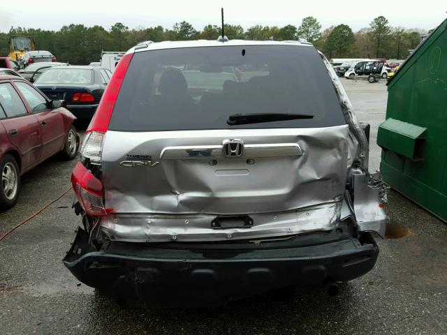 JHLRE38767C075812 - 2007 HONDA CR-V EXL SILVER photo 9