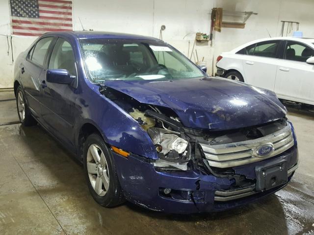 3FAHP07Z97R171039 - 2007 FORD FUSION SE BLUE photo 1