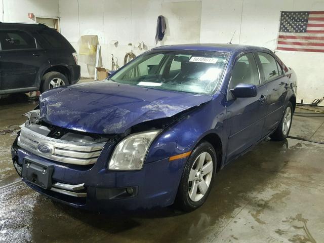 3FAHP07Z97R171039 - 2007 FORD FUSION SE BLUE photo 2