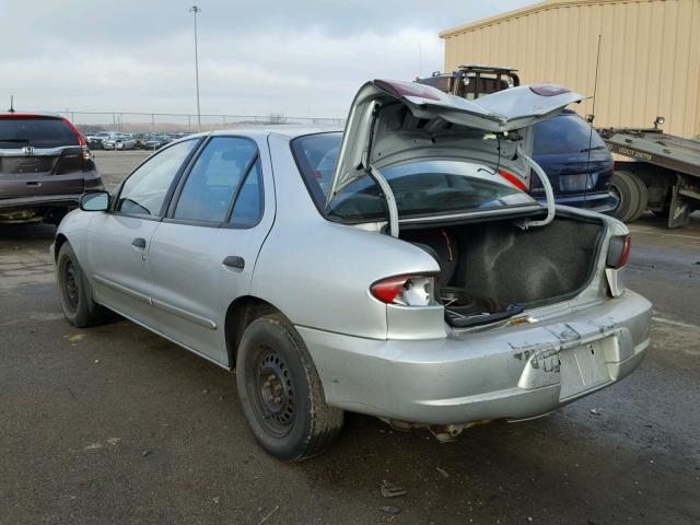 1G1JC524527157678 - 2002 CHEVROLET CAVALIER B SILVER photo 3