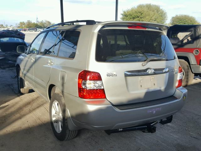 JTEDW21A070022749 - 2007 TOYOTA HIGHLANDER SILVER photo 3