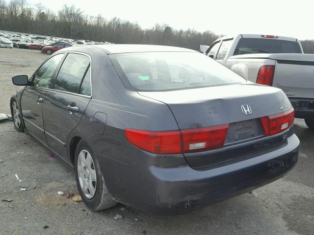 1HGCM56405A003735 - 2005 HONDA ACCORD LX GRAY photo 3