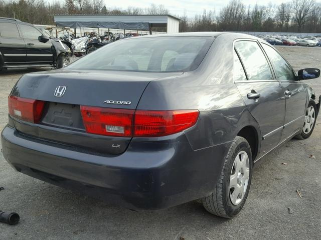 1HGCM56405A003735 - 2005 HONDA ACCORD LX GRAY photo 4