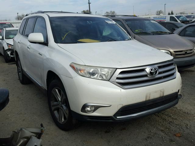 5TDYK3EH6BS026695 - 2011 TOYOTA HIGHLANDER WHITE photo 1