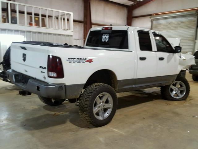 1D3HV18P19S809544 - 2009 DODGE RAM 1500 WHITE photo 4