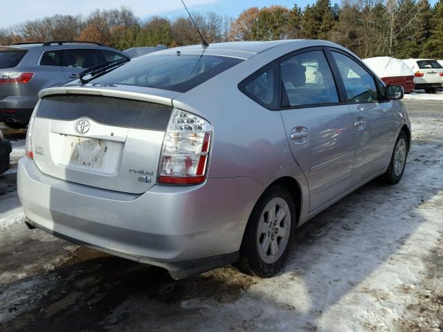 JTDKB20U263186164 - 2006 TOYOTA PRIUS SILVER photo 4