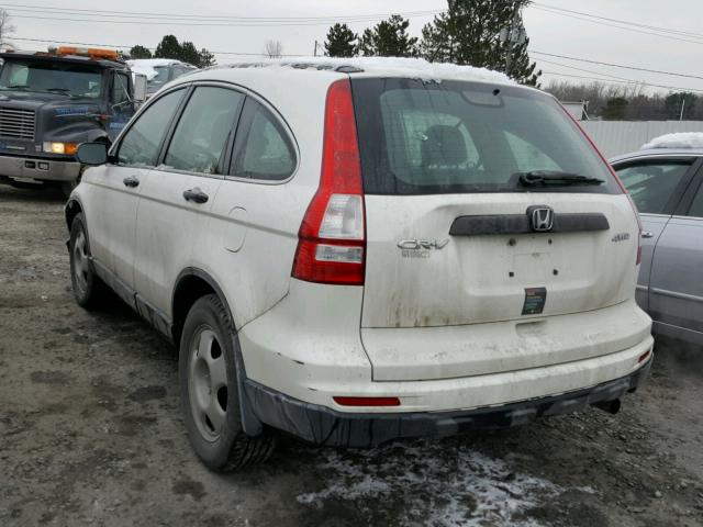 5J6RE4H38AL028170 - 2010 HONDA CR-V LX WHITE photo 3