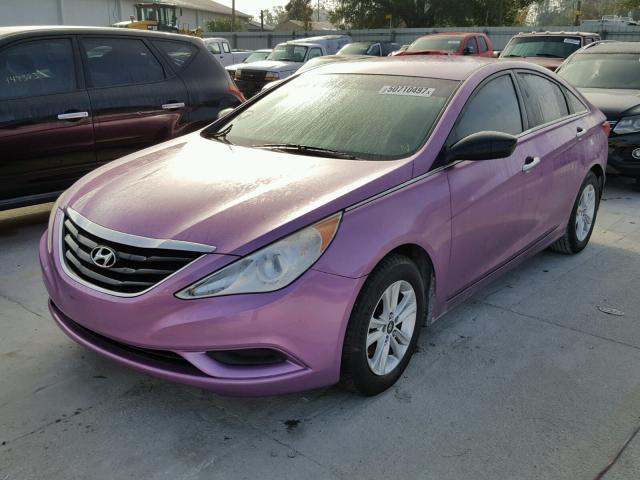 5NPEB4AC3BH191869 - 2011 HYUNDAI SONATA GLS PURPLE photo 2