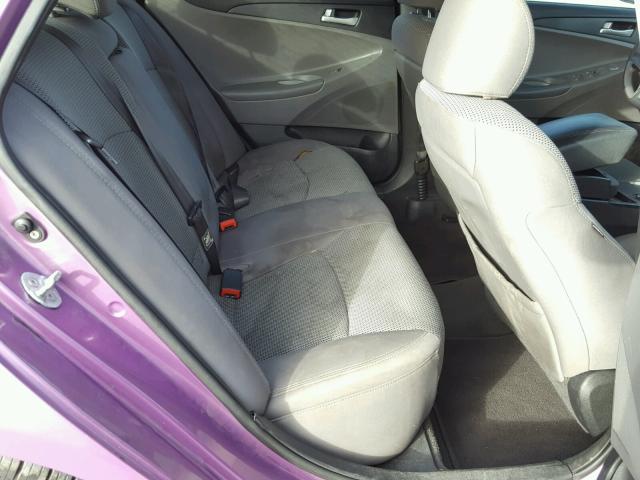 5NPEB4AC3BH191869 - 2011 HYUNDAI SONATA GLS PURPLE photo 6