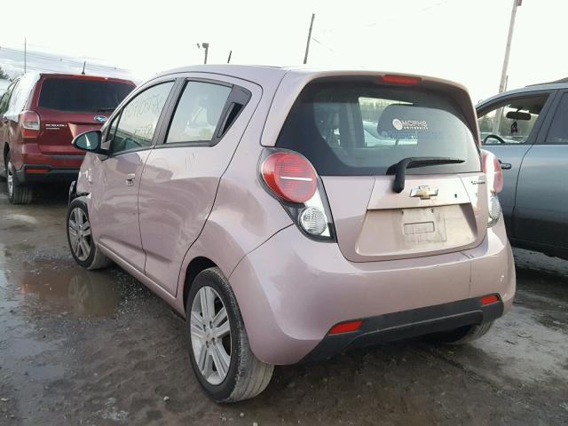 KL8CD6S96DC591982 - 2013 CHEVROLET SPARK 1LT PINK photo 3