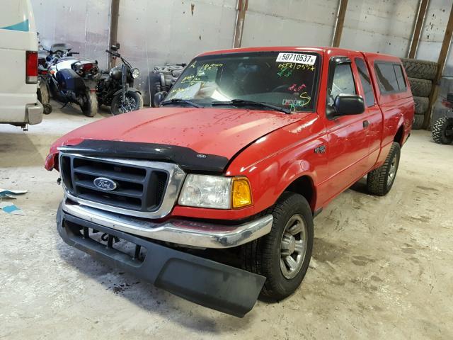 1FTYR44U64PA24264 - 2004 FORD RANGER SUP RED photo 2