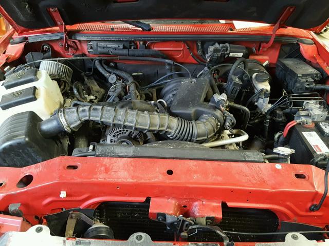 1FTYR44U64PA24264 - 2004 FORD RANGER SUP RED photo 7