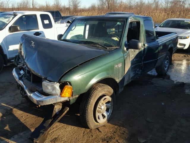 1FTYR44V43PB25956 - 2003 FORD RANGER SUP GREEN photo 2