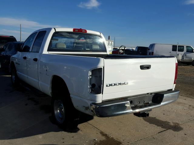 1D7HA18K34J162786 - 2004 DODGE RAM 1500 S WHITE photo 3