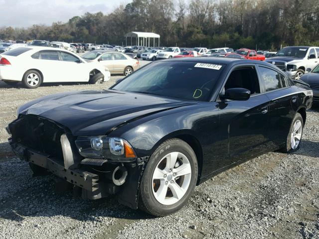 2C3CDXBG1EH241285 - 2014 DODGE CHARGER SE BLACK photo 2