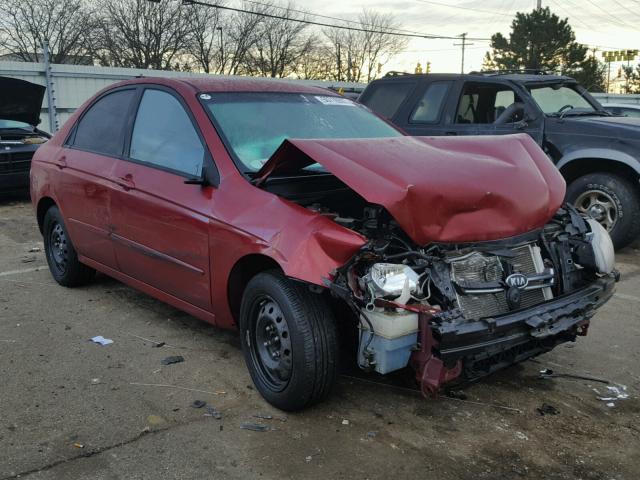 KNAFE221795647439 - 2009 KIA SPECTRA EX RED photo 1