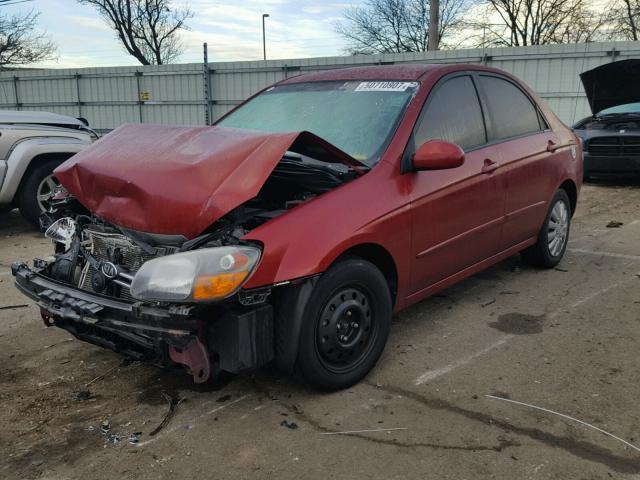 KNAFE221795647439 - 2009 KIA SPECTRA EX RED photo 2