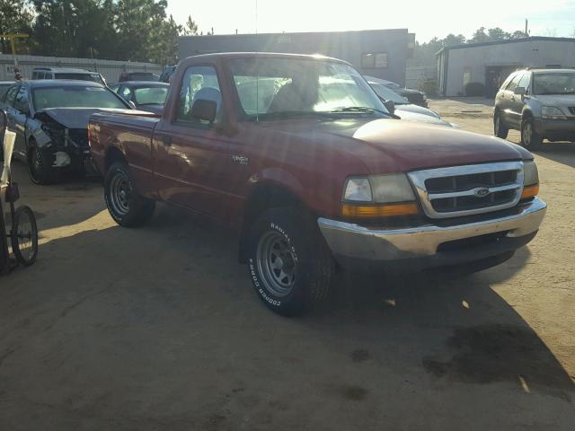 1FTYR10C7XUB22379 - 1999 FORD RANGER RED photo 1