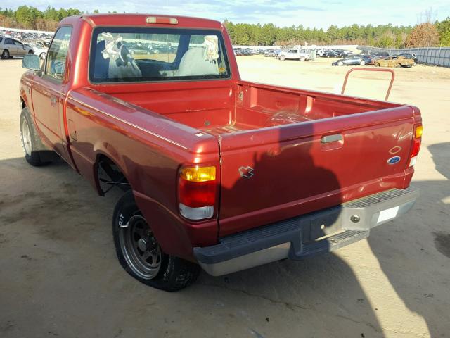 1FTYR10C7XUB22379 - 1999 FORD RANGER RED photo 3