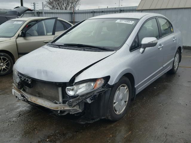 JHMFA36219S009758 - 2009 HONDA CIVIC HYBR SILVER photo 2