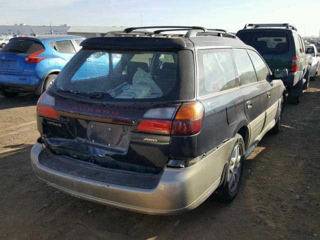 4S3BH665127619353 - 2002 SUBARU LEGACY OUT BLUE photo 4