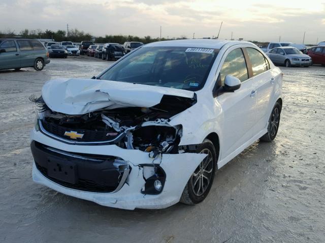 1G1JD5SB0H4126716 - 2017 CHEVROLET SONIC LT WHITE photo 2