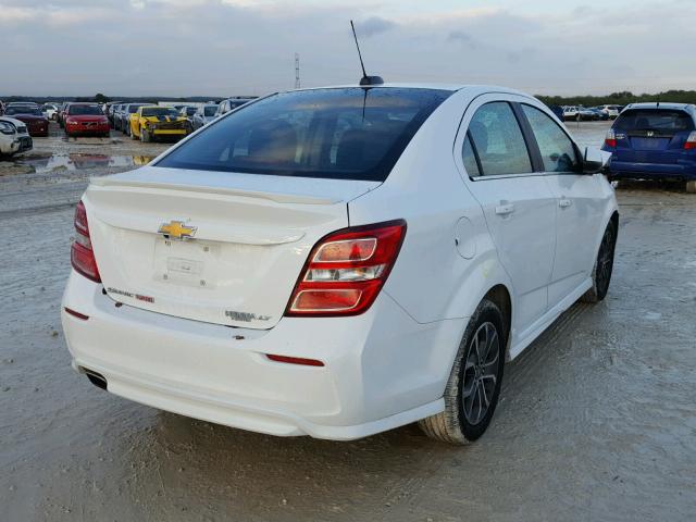 1G1JD5SB0H4126716 - 2017 CHEVROLET SONIC LT WHITE photo 4