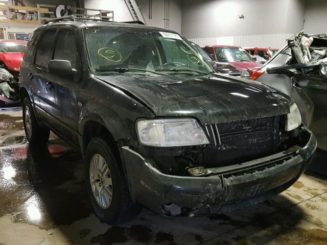 4M2YU57116KJ06175 - 2006 MERCURY MARINER BLACK photo 1