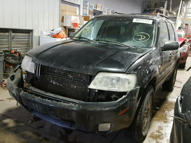 4M2YU57116KJ06175 - 2006 MERCURY MARINER BLACK photo 2